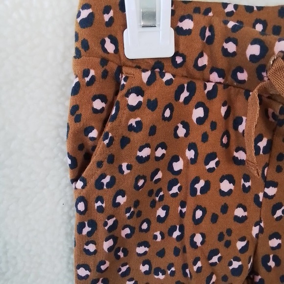 Carter's Cotton Jogger Girl's Size 3t in Brown, Pink Leopard Print - Picture 6 of 11